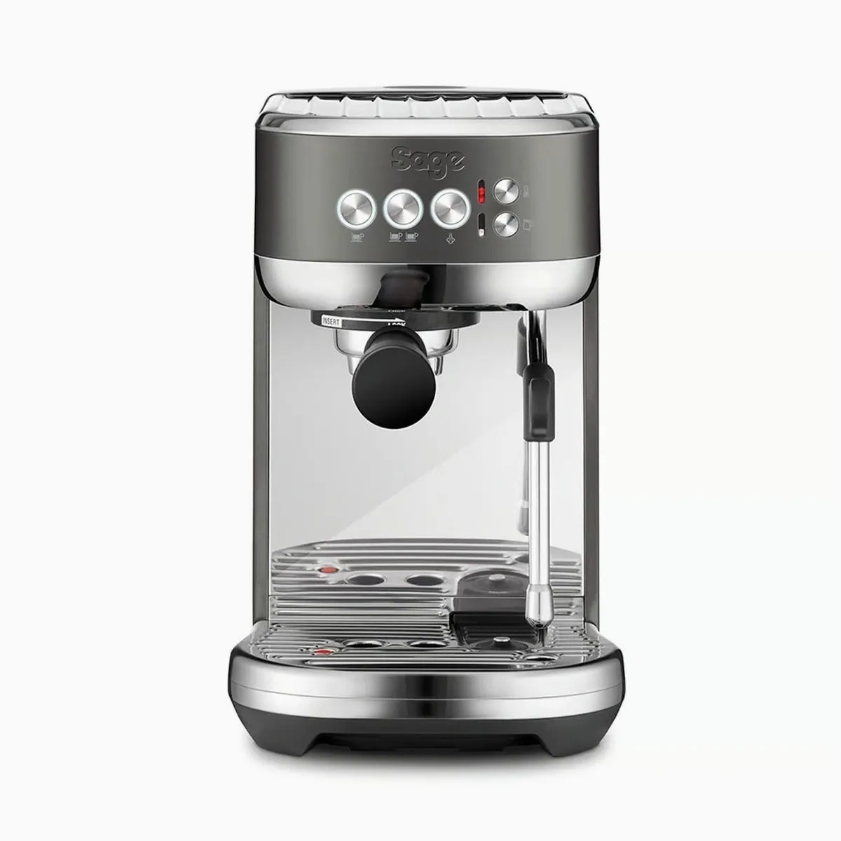 Sage Bambino Plus Espressomaschine, 54-mm-Edelstahlsieb, ThermoJet-Heizsystem, automatische Dampfdüse