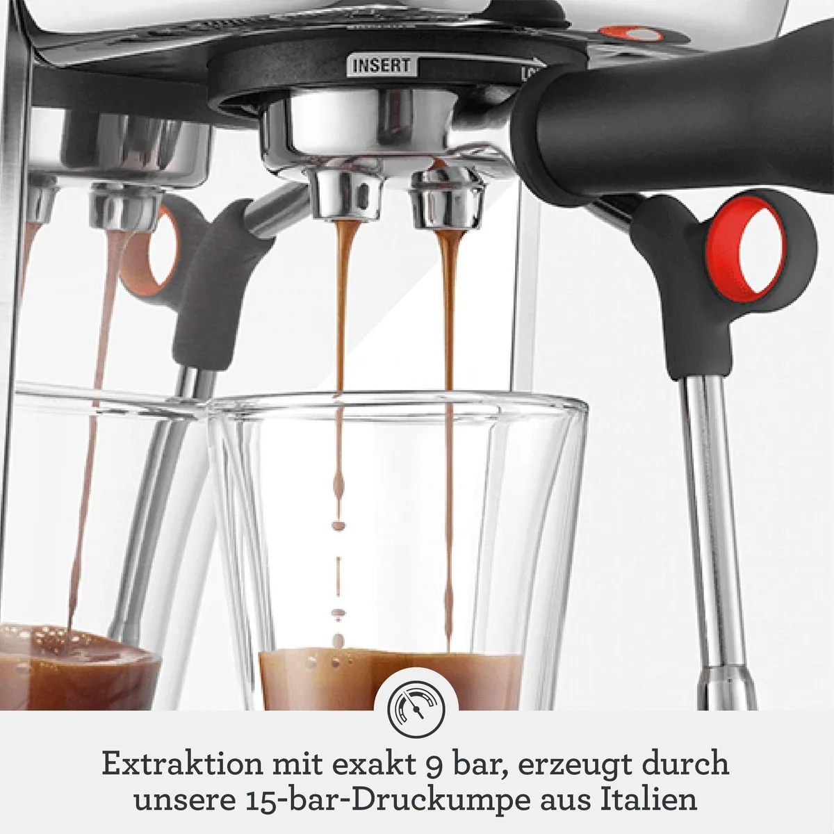 Sage Bambino Plus Espressomaschine, 54-mm-Edelstahlsieb, ThermoJet-Heizsystem, automatische Dampfdüse 3