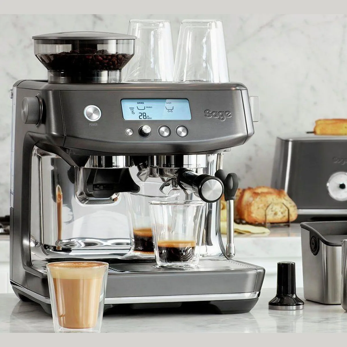 Sage Barista Pro SES878BST, integriertes Mahlwerk, intuitive Benutzeroberfläche 2