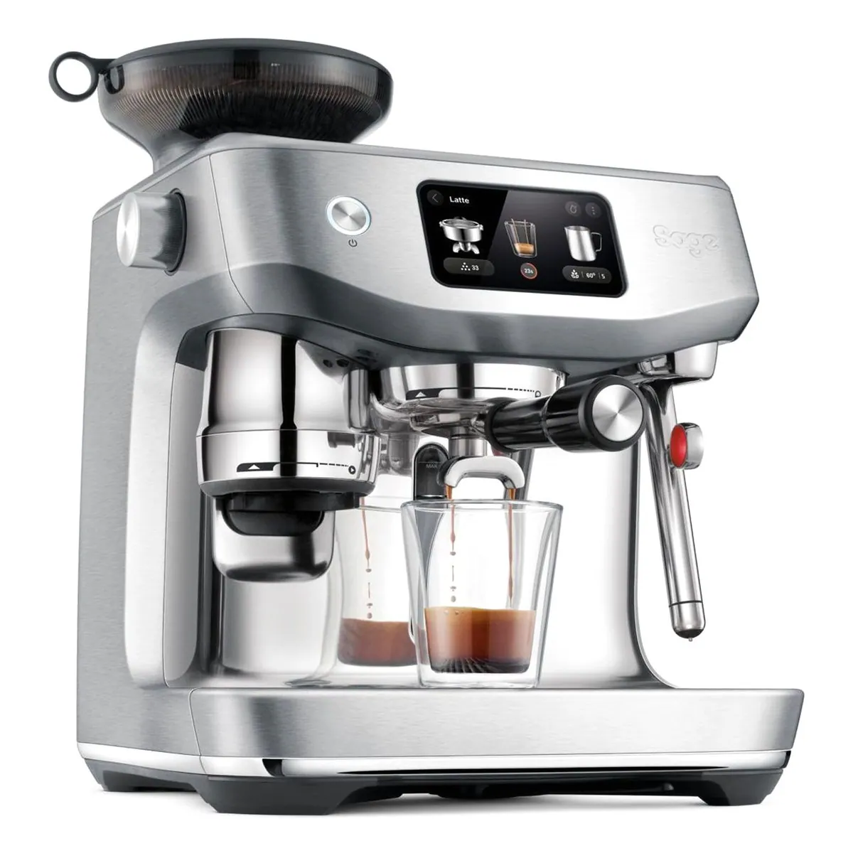 Sage Kaffeebereiter SES985BSS, automatisches Mahlen, Milchaufschäumen & Barista Guidance 2