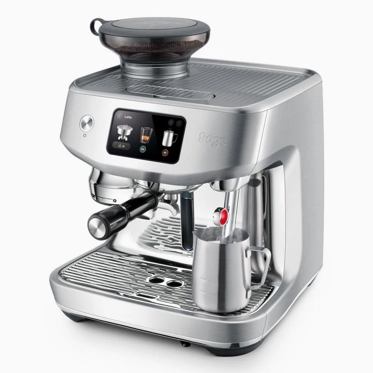 Sage Kaffeebereiter SES985BSS, automatisches Mahlen, Milchaufschäumen & Barista Guidance 3