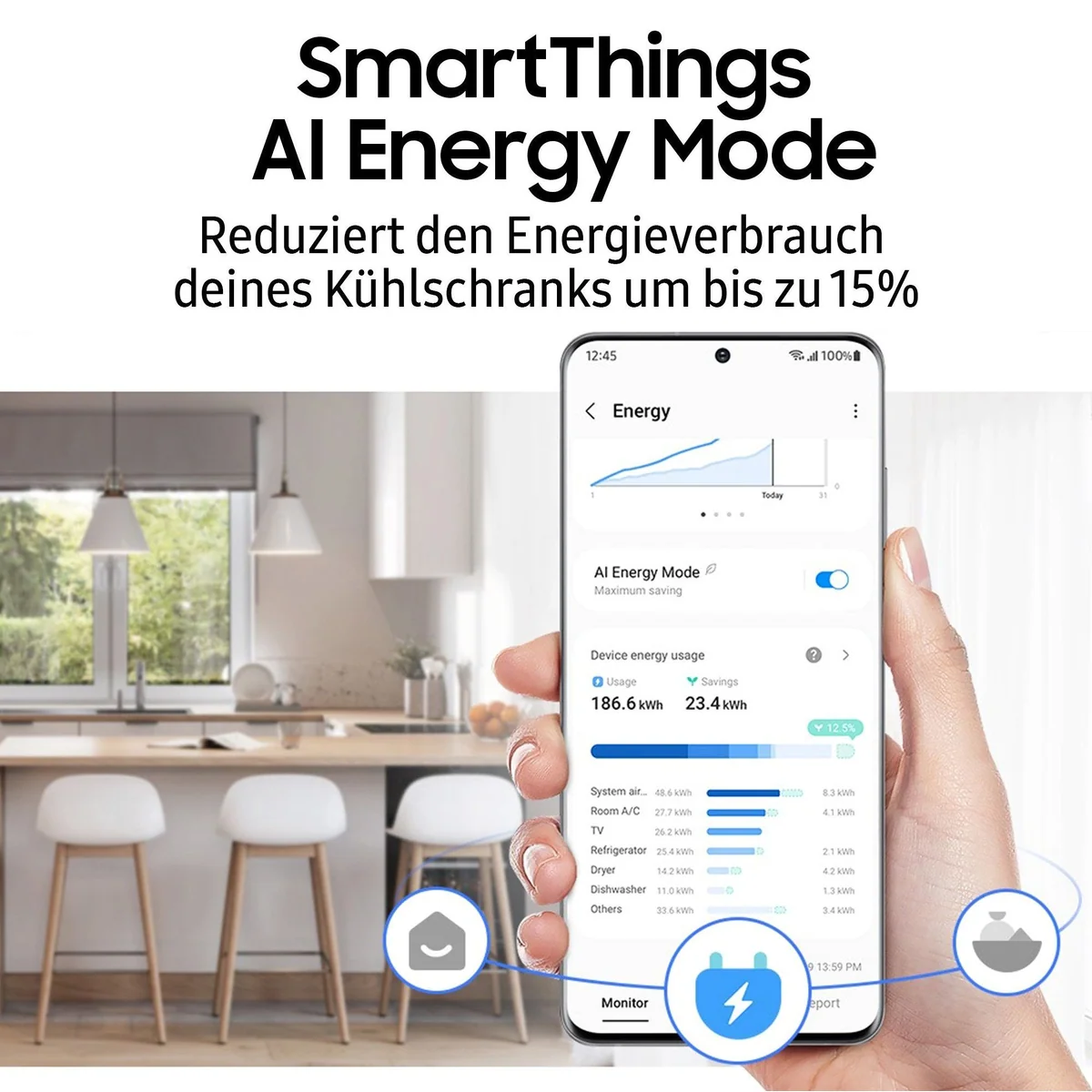 Samsung RL38C600CSA Kühl-/Gefrierkombination, No Frost, MultiAirflow, 35 dB 4