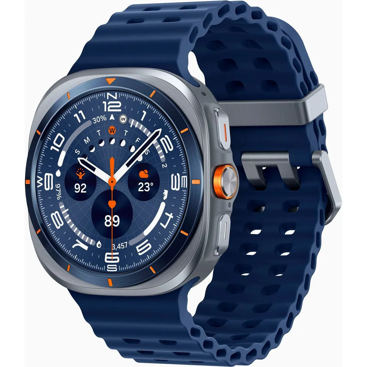 Samsung Galaxy Watch Ultra, robustes Titan-Gehäuse, präzise Fitness-Tracking-Funktionen