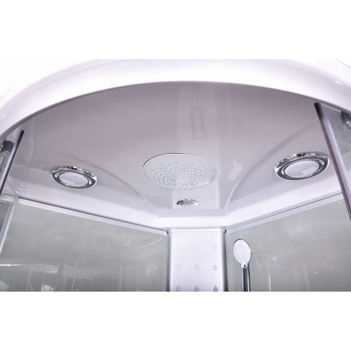 Sanotechnik Komplettdusche, 90x90 cm, Sicherheitsglas, modernes Design 3