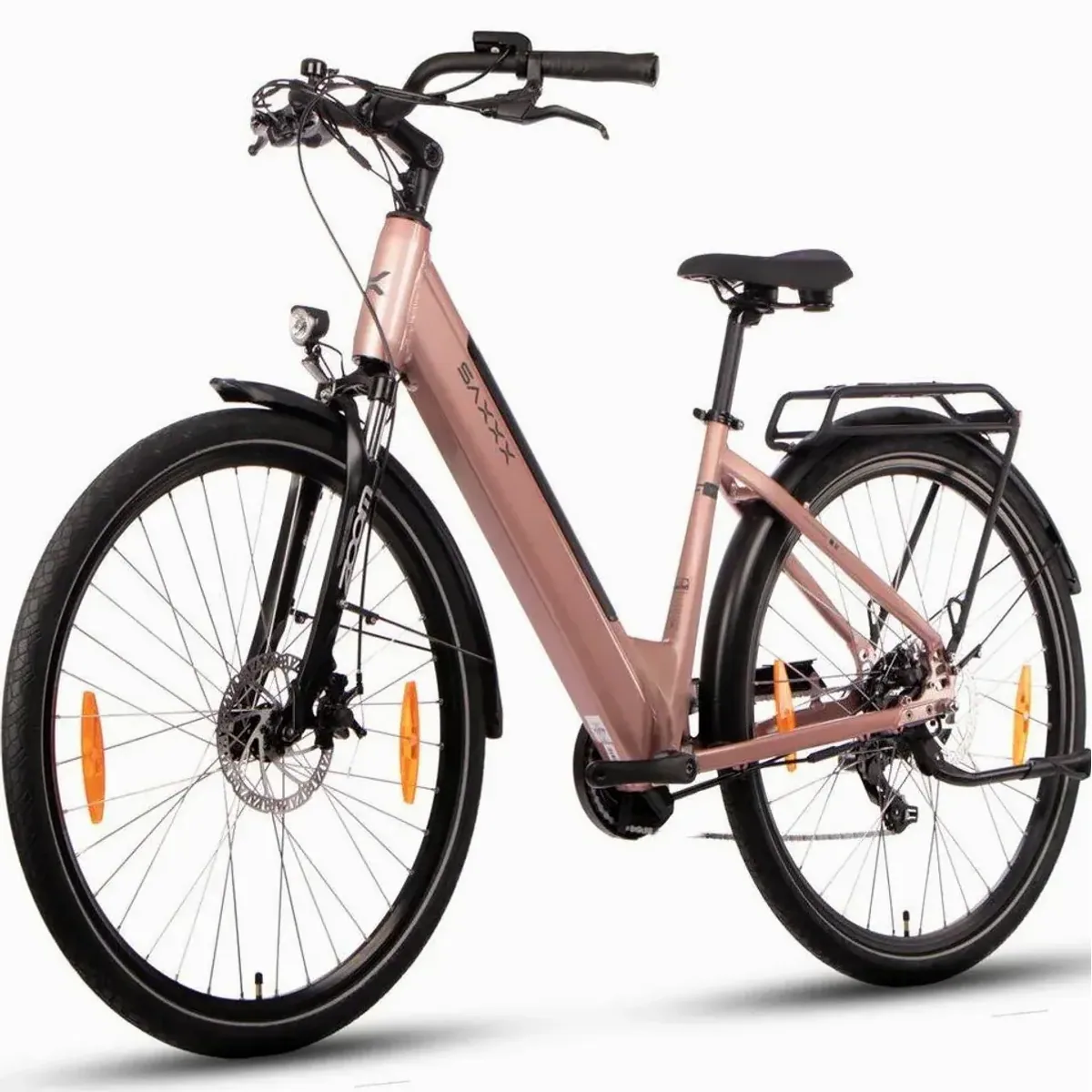 SAXXX E-Bike Cityrad, 28 Zoll, 90 km Reichweite, 250 W Motor
