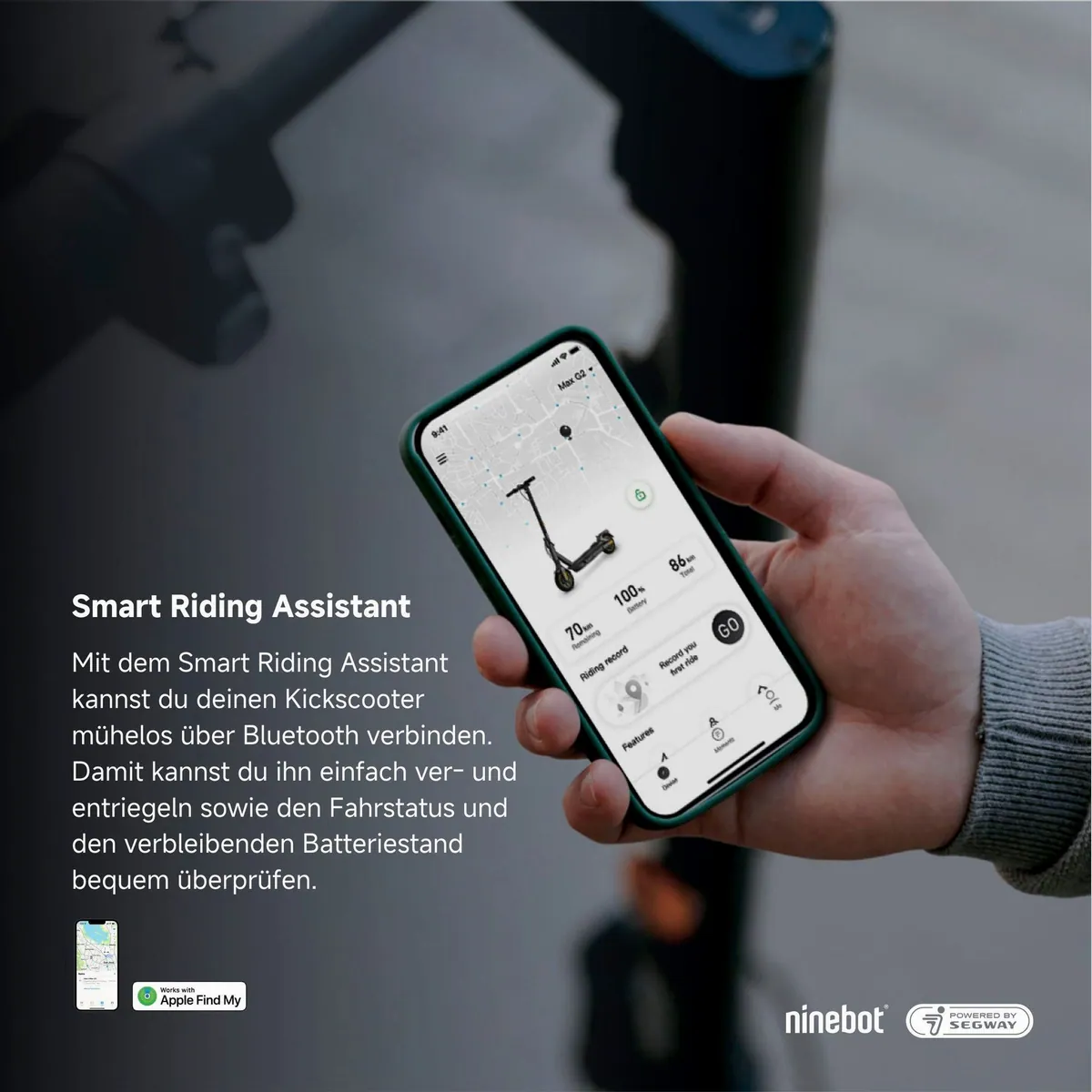Segway KickScooter MAX G2, bis zu 70 km Reichweite, leistungsstarker Hinterradantrieb 5