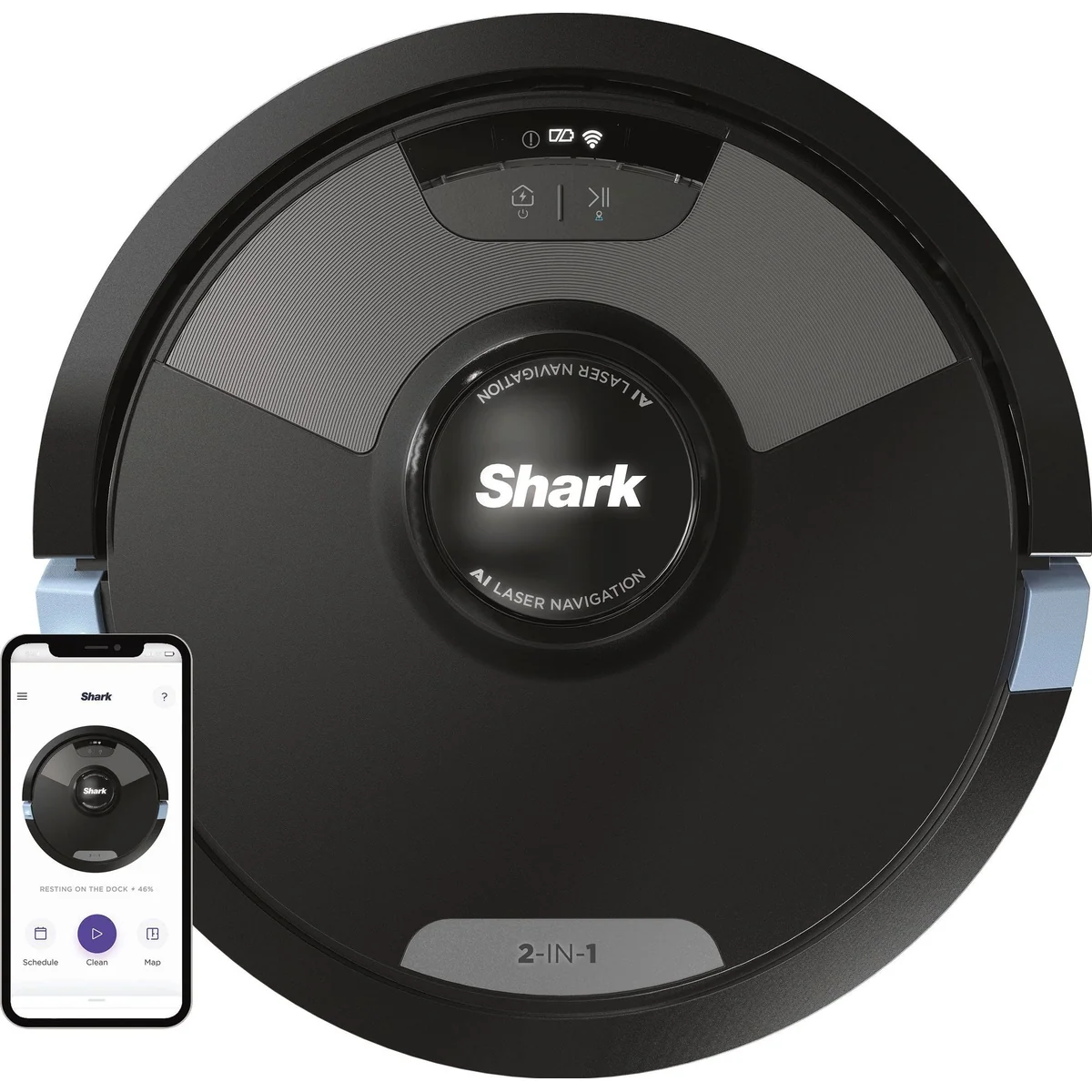 Shark RV2600WDEU Saugroboter, Laserreinigung, 110 Minuten Laufzeit