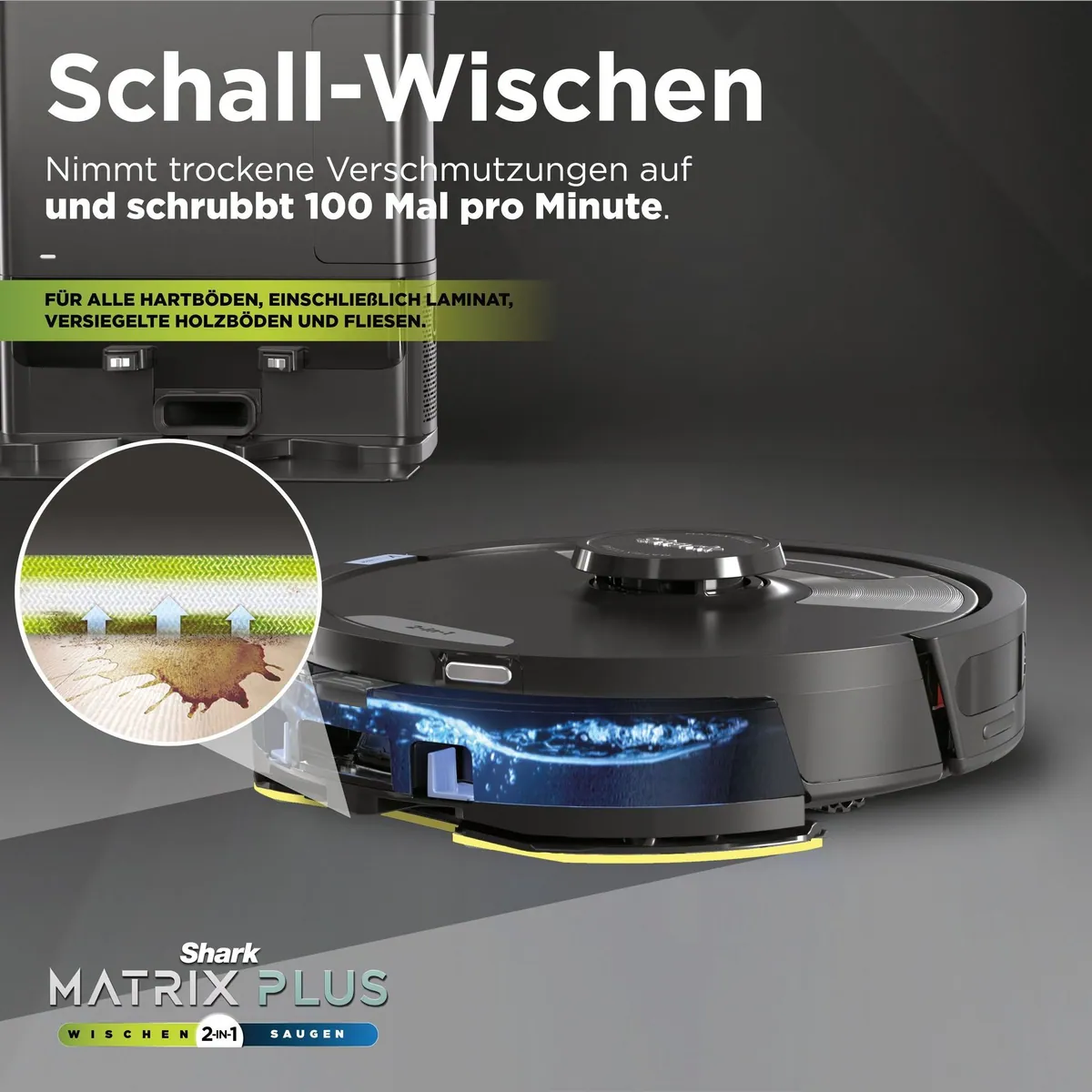 Shark Matrix Plus 2-in-1 Saug- und Wischroboter, Selbstentleerung & Eckenreinigung 4