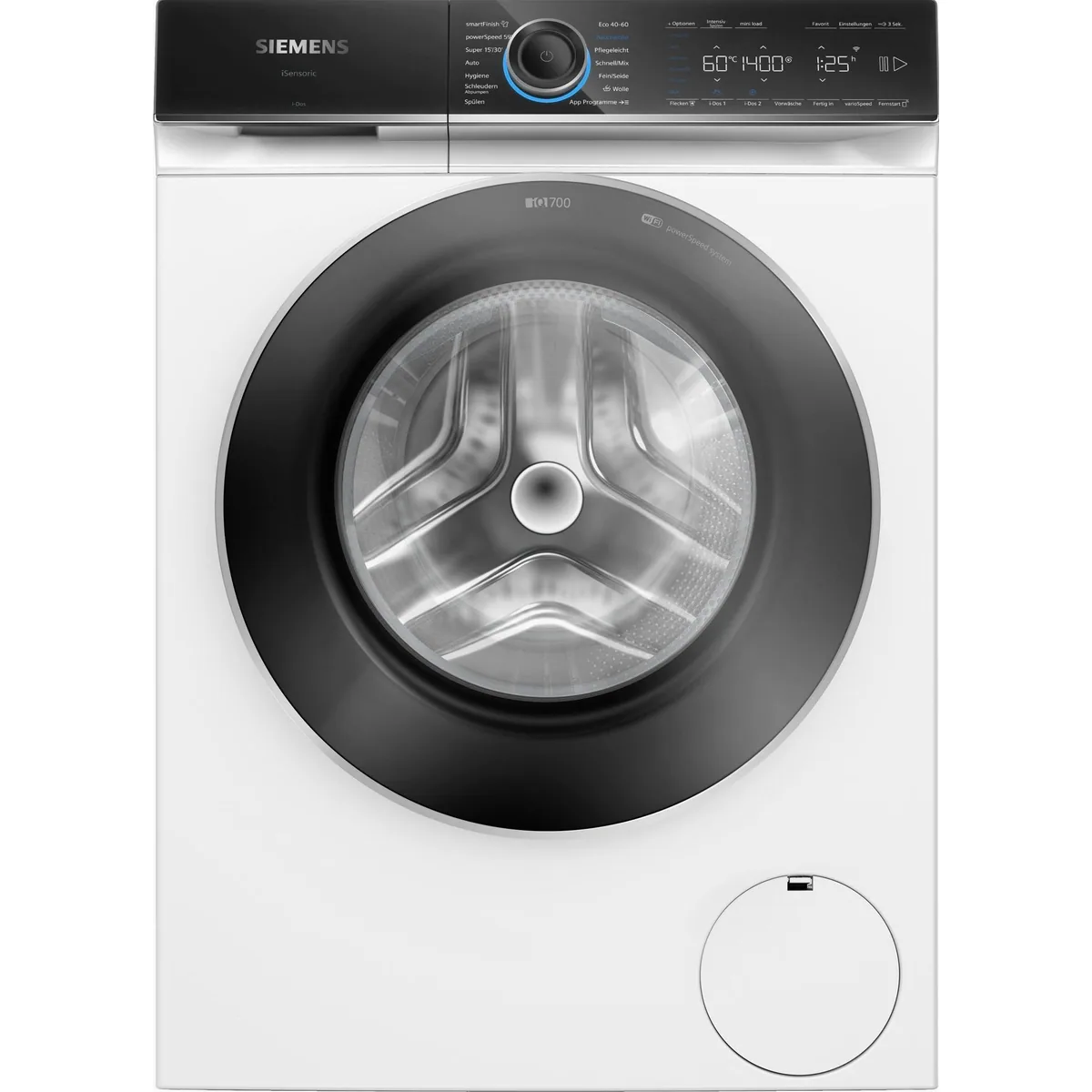 SIEMENS Waschmaschine iQ700 WG44B2A40, WiFi-fähig, 9 kg Fassungsvermögen, Nachlegefunktion