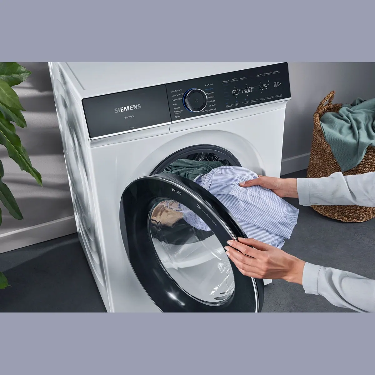SIEMENS Waschmaschine iQ700 WG44B2A40, WiFi-fähig, 9 kg Fassungsvermögen, Nachlegefunktion 4