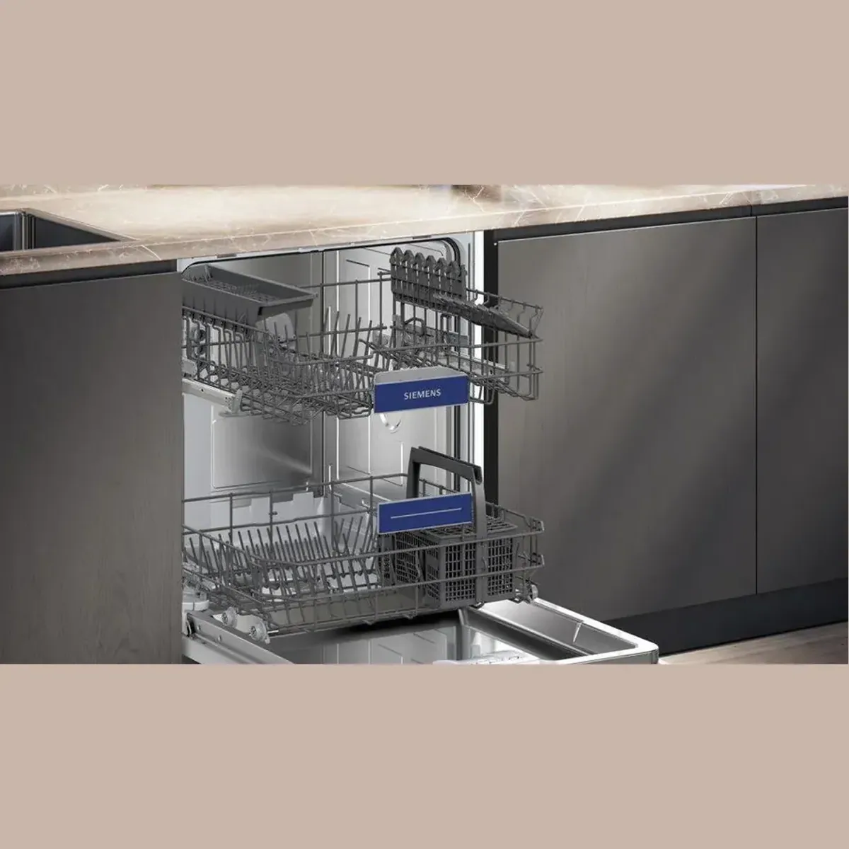 SIEMENS SN43ES04TE Unterbaugeschirrspüler, 13 Maßgedecke, Energieeffizienzklasse B 4