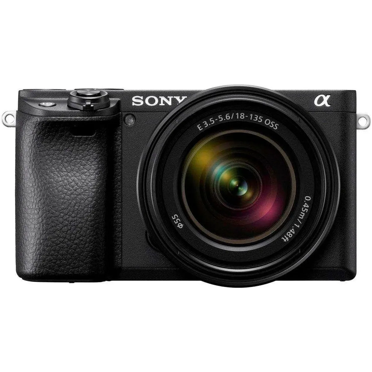 Sony Alpha 6400 Kompaktkamera, 24,2 MP, schneller Autofokus, 180° neigbarer Bildschirm