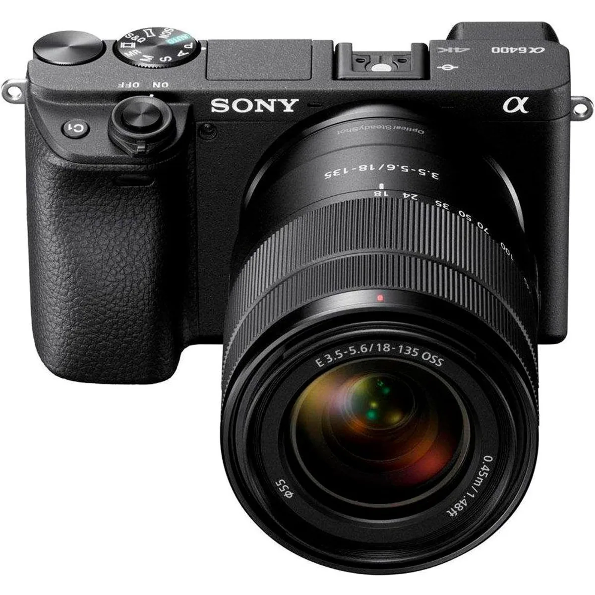 Sony Alpha 6400 Kompaktkamera, 24,2 MP, schneller Autofokus, 180° neigbarer Bildschirm 4