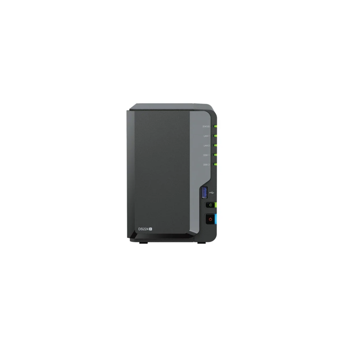 Synology DS224+ NAS-Server, hohe Speicherkapazität, benutzerfreundliches Interface, leistungsstarker Prozessor
