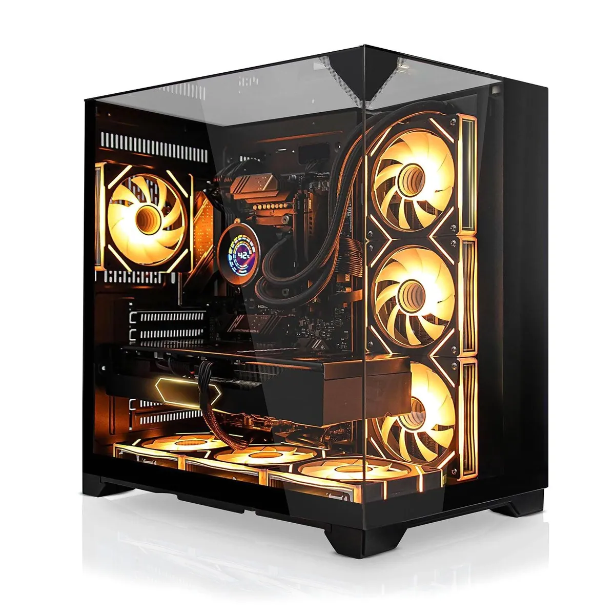 SYSTEMTREFF AMD Ryzen 7 9800X3D Gaming-PC, hohe Performance, brillante Grafik, schnelle Ladezeiten