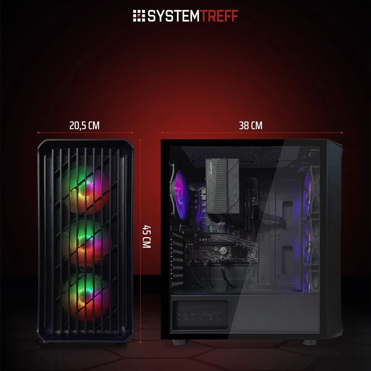 SYSTEMTREFF Basic Gaming-PC-Komplettsystem, AMD Ryzen 5 PRO, 16 GB RAM, Radeon RX Vega 7 — ideal für Online-Gaming 5