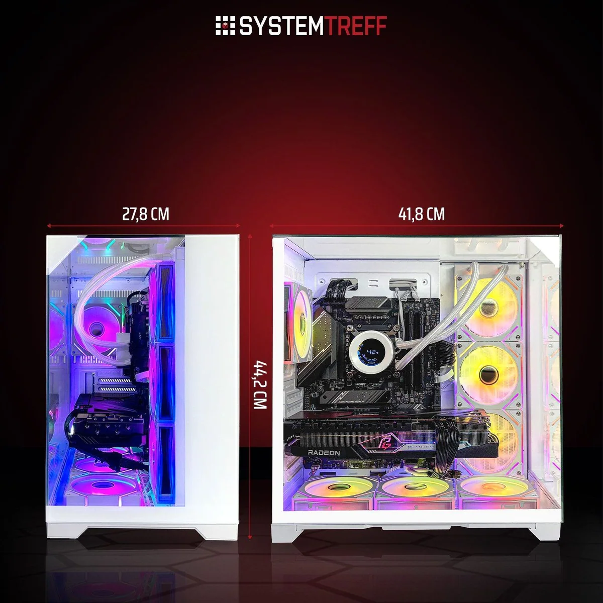 SYSTEMTREFF AMD Ryzen 7 7800X3D Gaming-PC, 32GB RAM, 1TB SSD, Nvidia GeForce RTX 5070 3