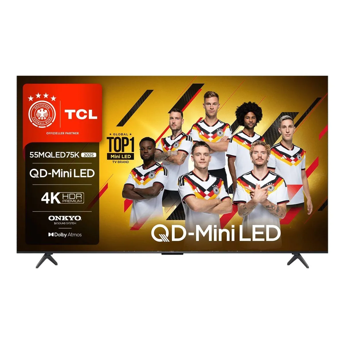 TCL 55MQLED75KX1 QLED Mini LED-Fernseher, 4K Ultra HD, 55 Zoll