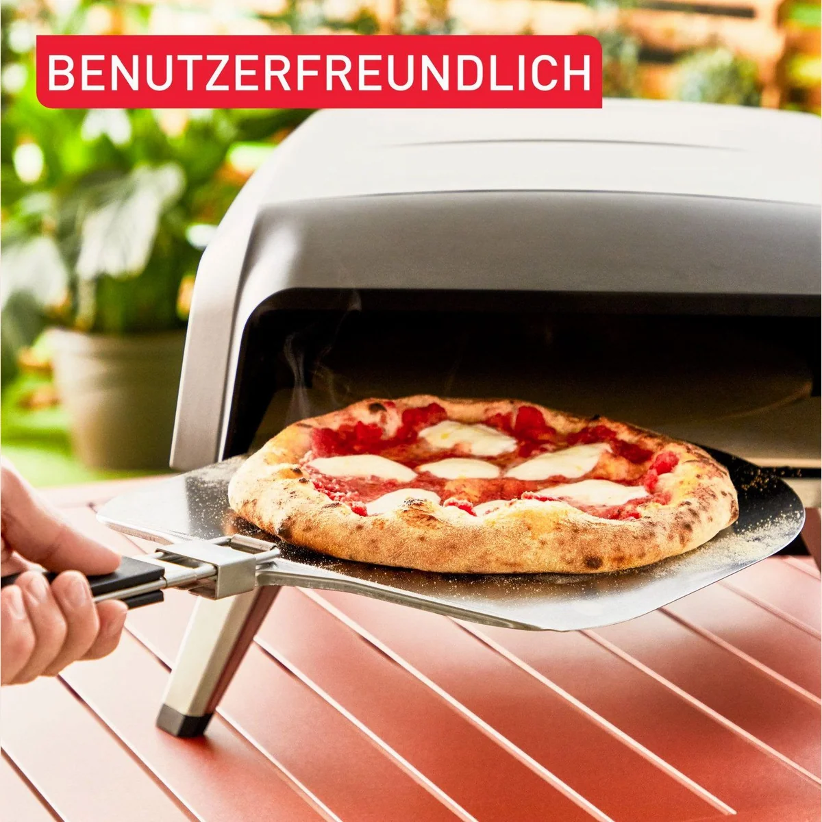 Tefal Pizza Pronto Gaspizzaofen, 360° drehender Pizzastein, schnelles Vorheizen 4