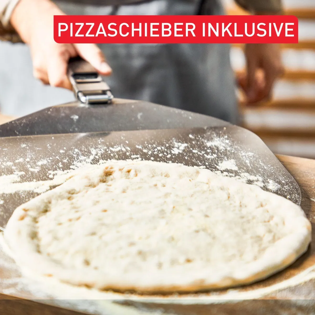 Tefal Pizza Pronto Gaspizzaofen, 360° drehender Pizzastein, schnelles Vorheizen 5