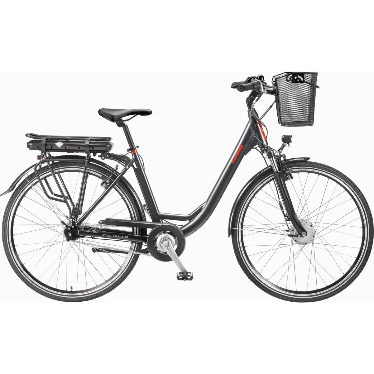 Telefunken E-Bike RC657, 7-Gang Nabenschaltung, 250 W Frontmotor, 536,5 Wh Akku