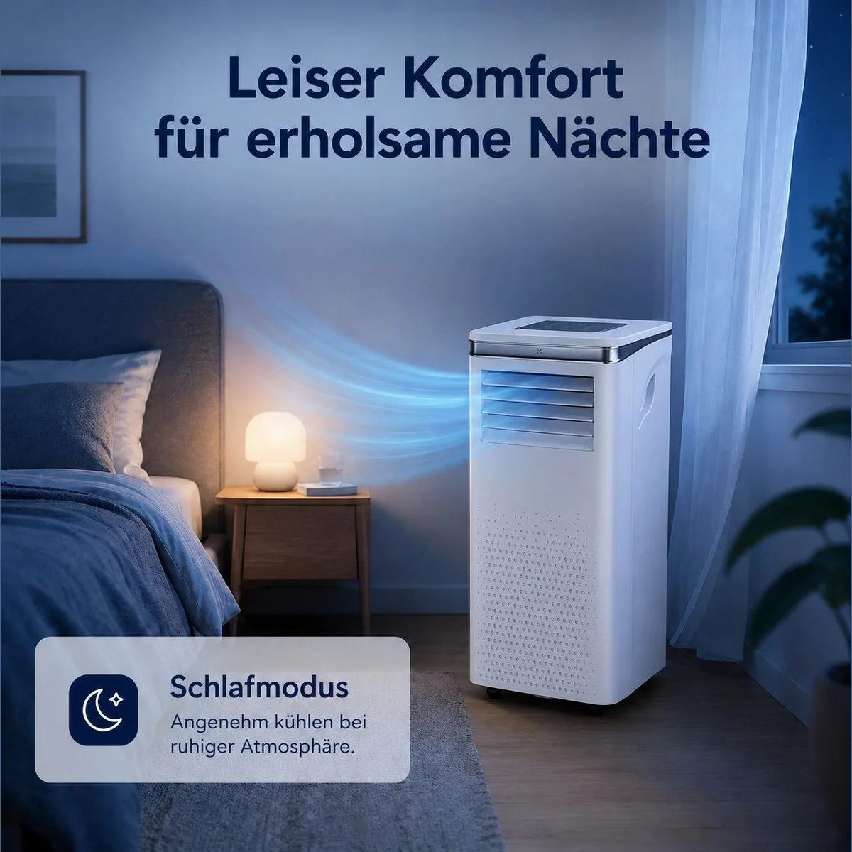 VESKA Klimagerät 10000 BTU/h, 2,9 kW Kühlleistung, WLAN/App-Steuerung 5