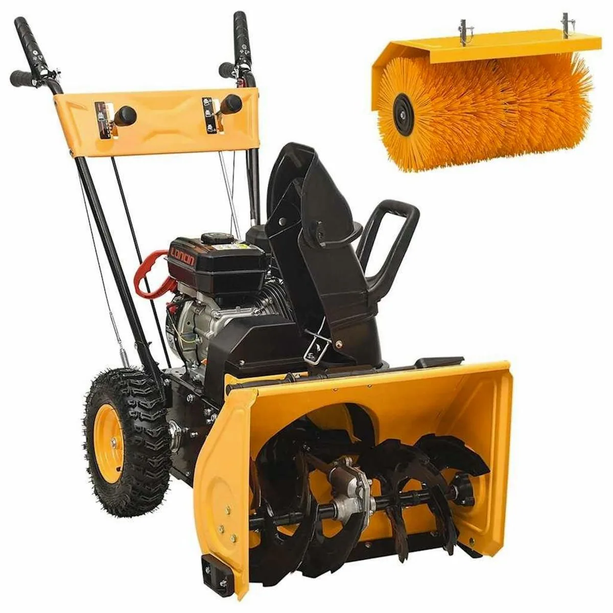 vidaXL Benzin-Schneefräse 4-in-1, 6,5 PS, 180-Grad-Steuerung 2