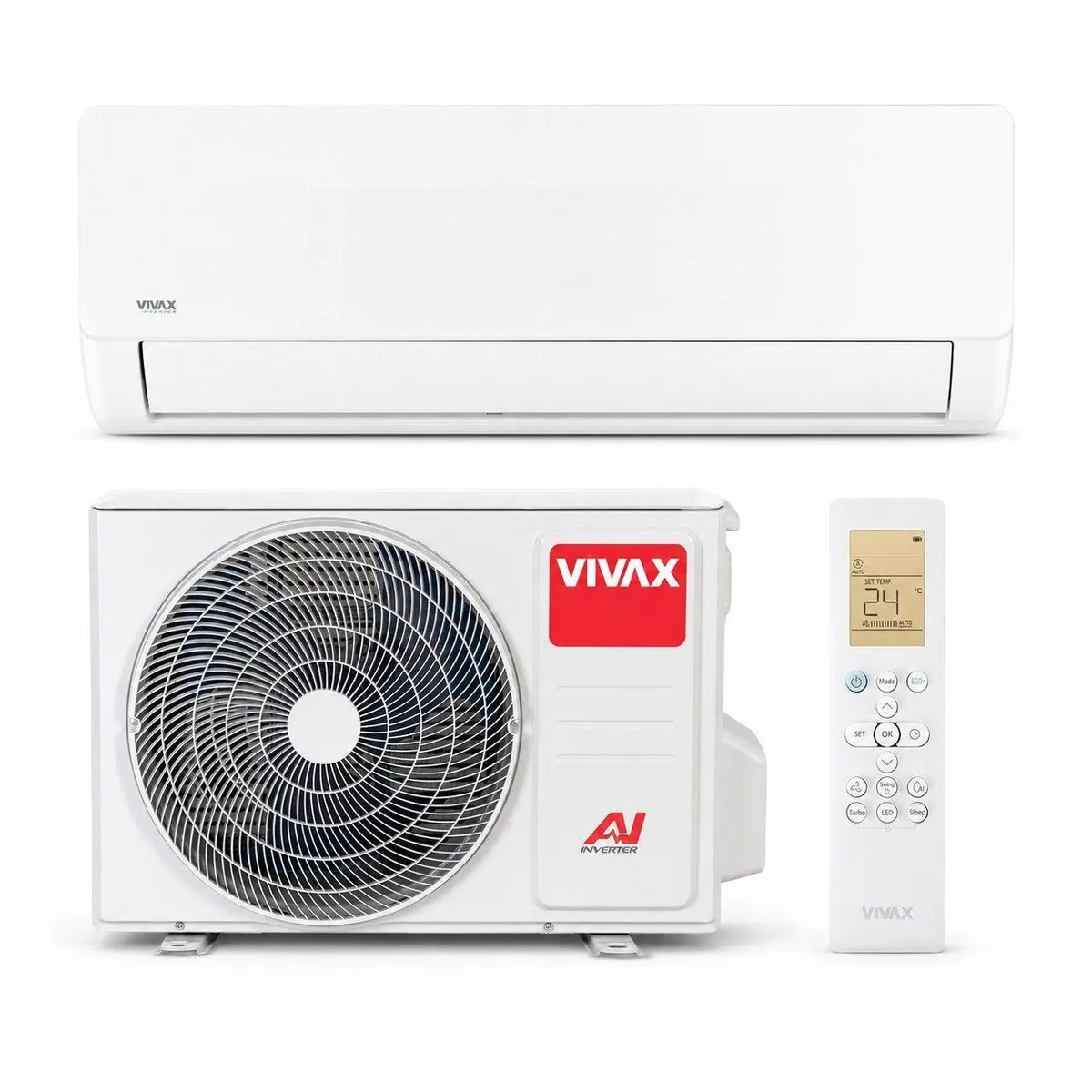 Vivax ACP-12CH35AEMI PRO R32, effizientes Kühlen & Heizen, Inverter-Technologie, Selbstreinigung