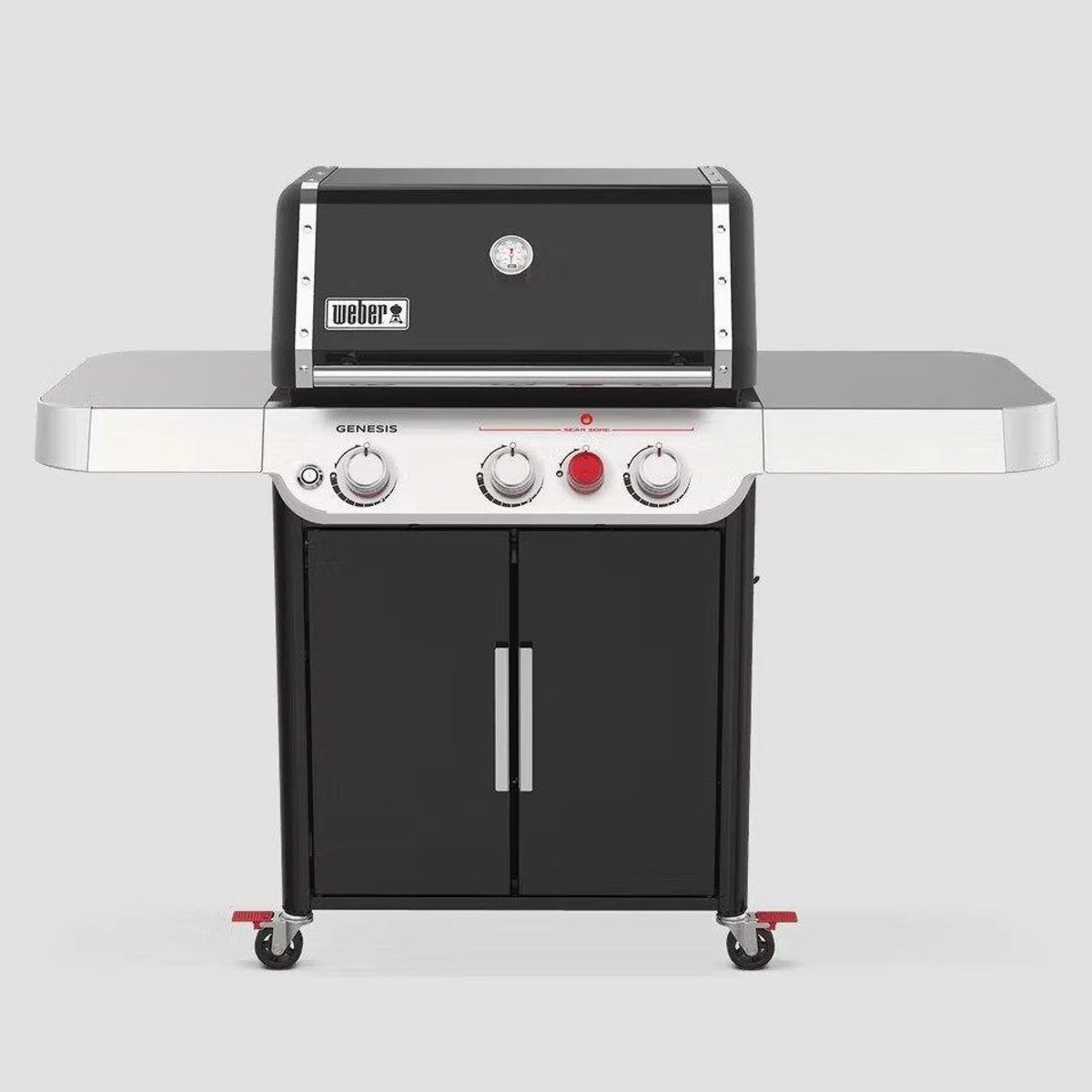 Weber Genesis Gasgrill, große Sear Zone, erweiterbarer Grillrost, praktischer Serviertisch