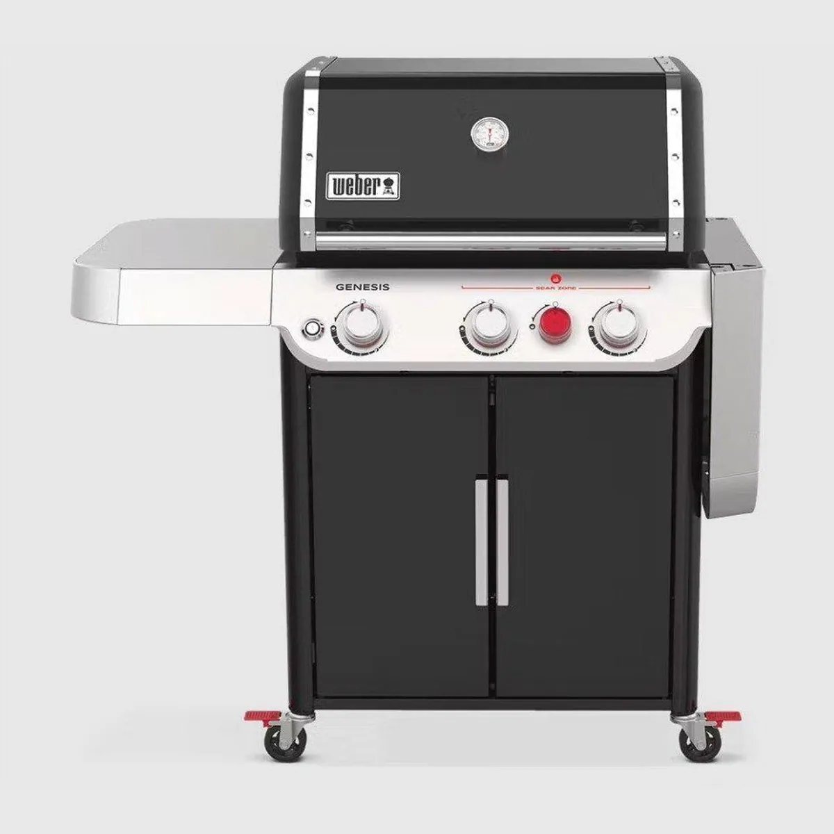 Weber Genesis Gasgrill, große Sear Zone, erweiterbarer Grillrost, praktischer Serviertisch 4