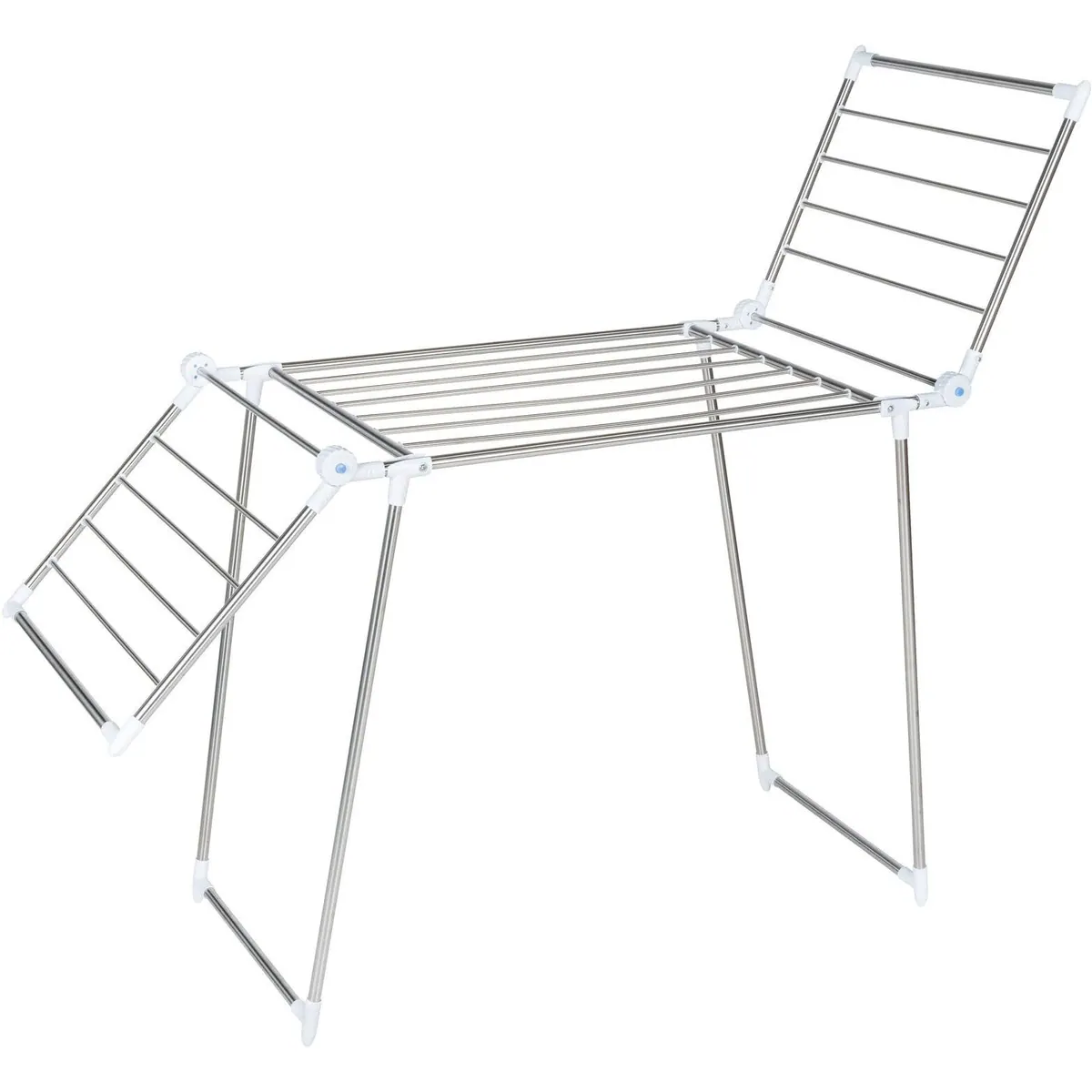 WENKO Profi Plus Wäscheständer, klappbar, Edelstahl, mit Zubehör-Set