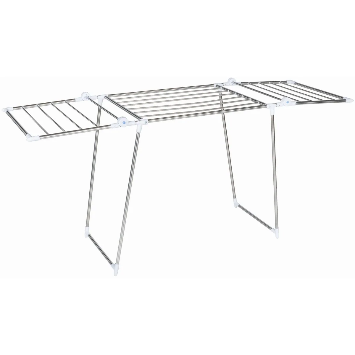 WENKO Profi Plus Wäscheständer, klappbar, Edelstahl, mit Zubehör-Set 3