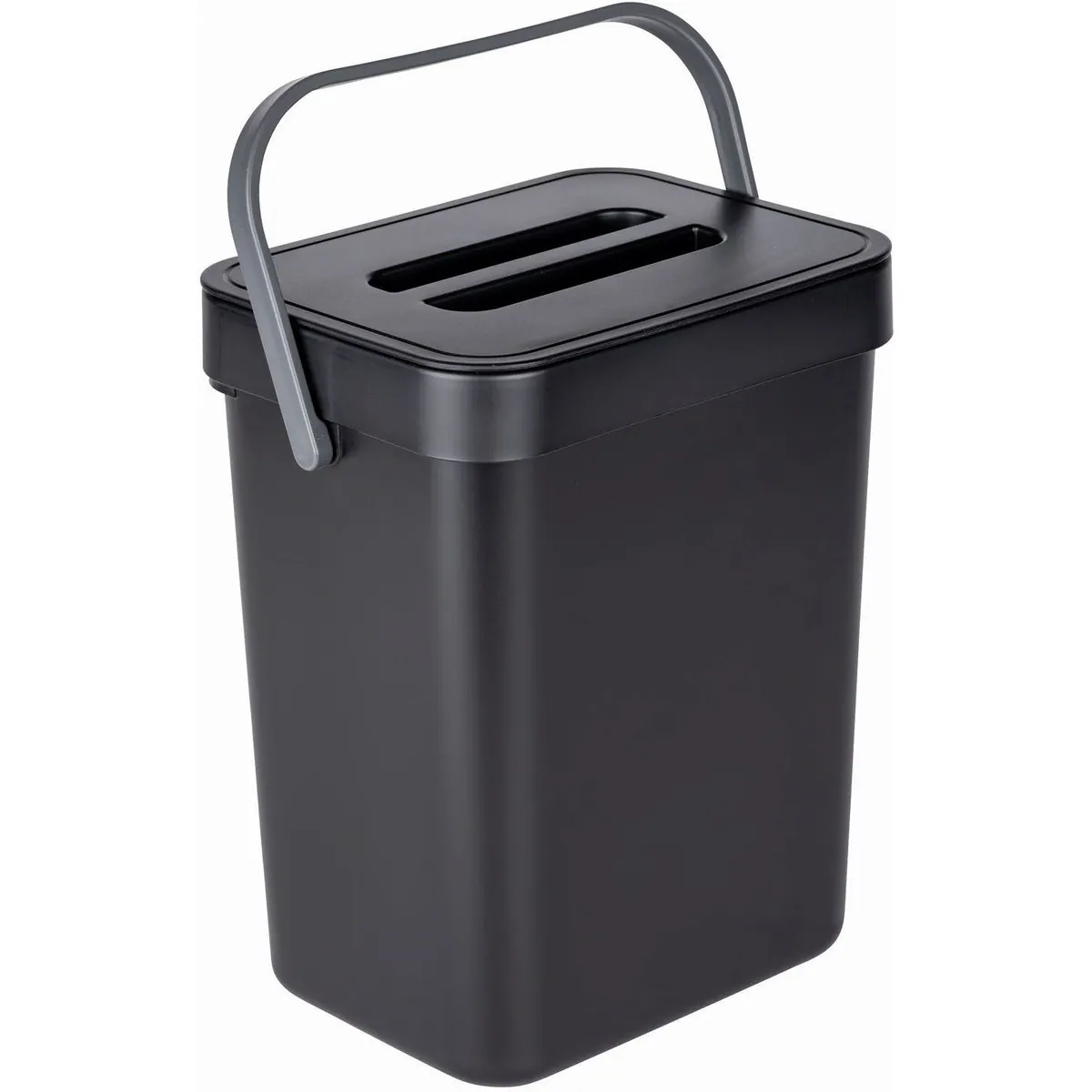 WENKO Mülleimer Tago, 5 L Fassungsvermögen, einfache Montage, handlicher Griff