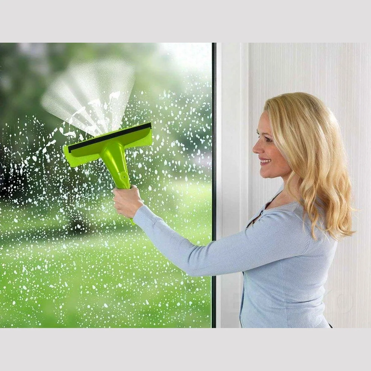 WENKO Reinigungsbürste Sprüh-Fensterwischer, ohne Putzeimer, ideal für hohe Fenster 2