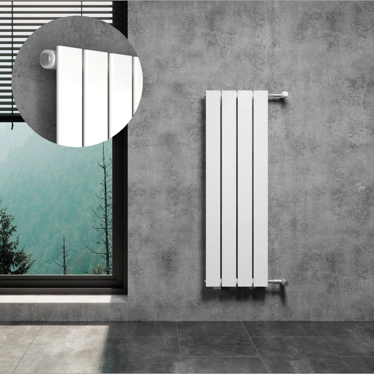 WITEN&NOCK Designheizkörper POSTA, elegantes Design, seitliche Anschlüsse, hohe Wärmeleistung 4