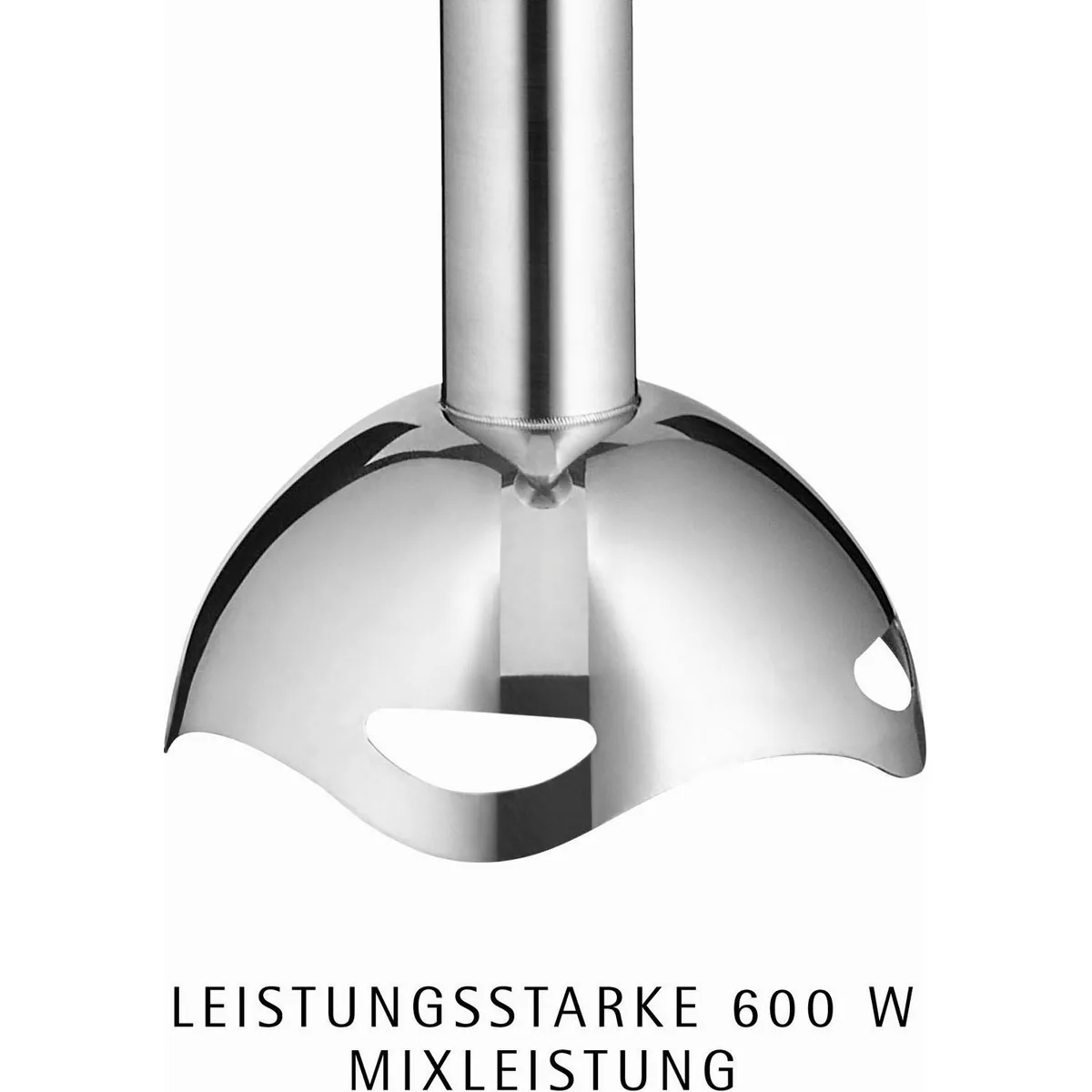 WMF Kult X Stabmixer, 600 W, Edelstahlgehäuse, 2+2-Messertechnologie 3