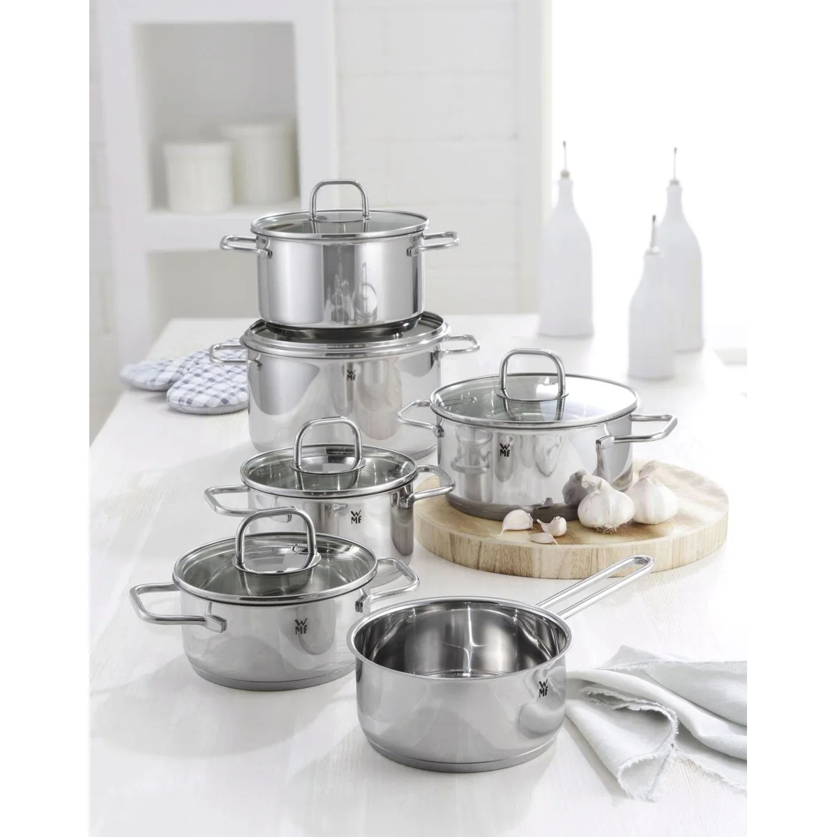 WMF Topf-Set Inspiration Induktion, energiesparend, robust, vielseitig — 11-teilig 2