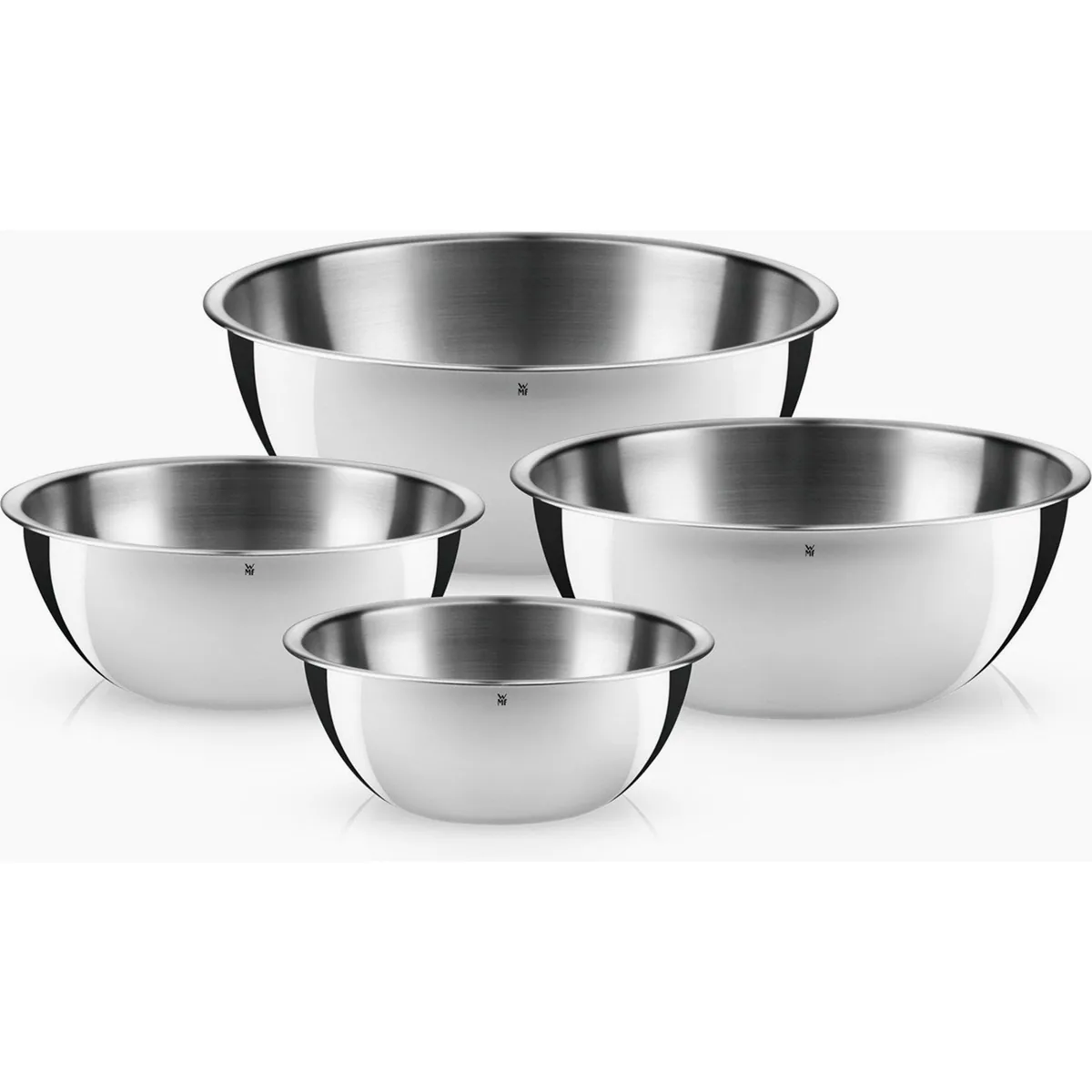 WMF Gourmet Schüssel Set, 4-teilig, tropffreies Ausgießen, stapelbar