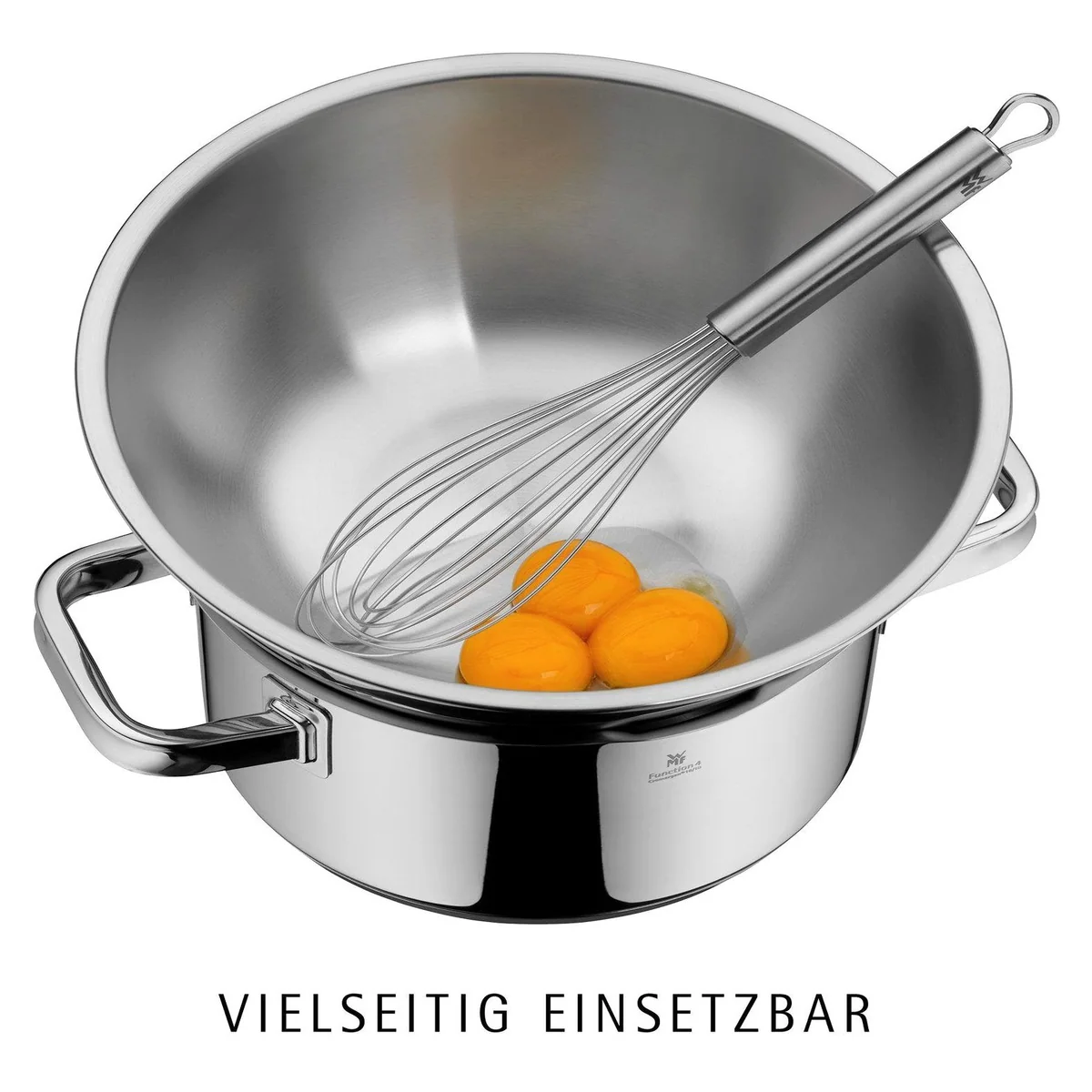 WMF Gourmet Schüssel Set, 4-teilig, tropffreies Ausgießen, stapelbar 3