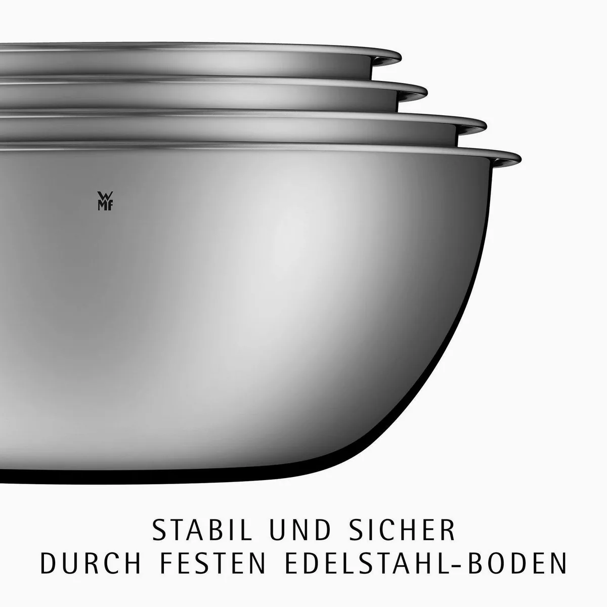 WMF Gourmet Schüssel Set, 4-teilig, tropffreies Ausgießen, stapelbar 4