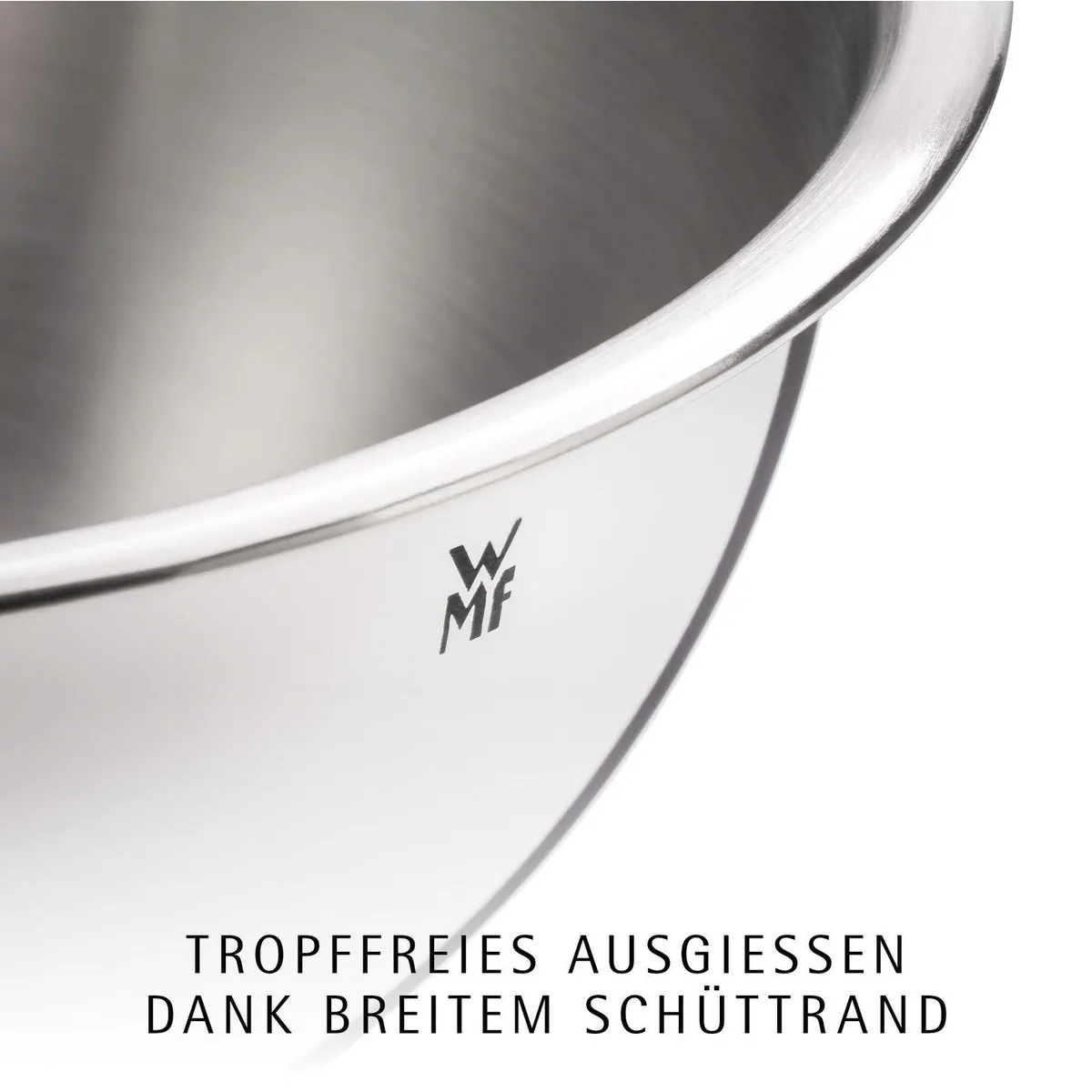 WMF Gourmet Schüssel Set, 4-teilig, tropffreies Ausgießen, stapelbar 5