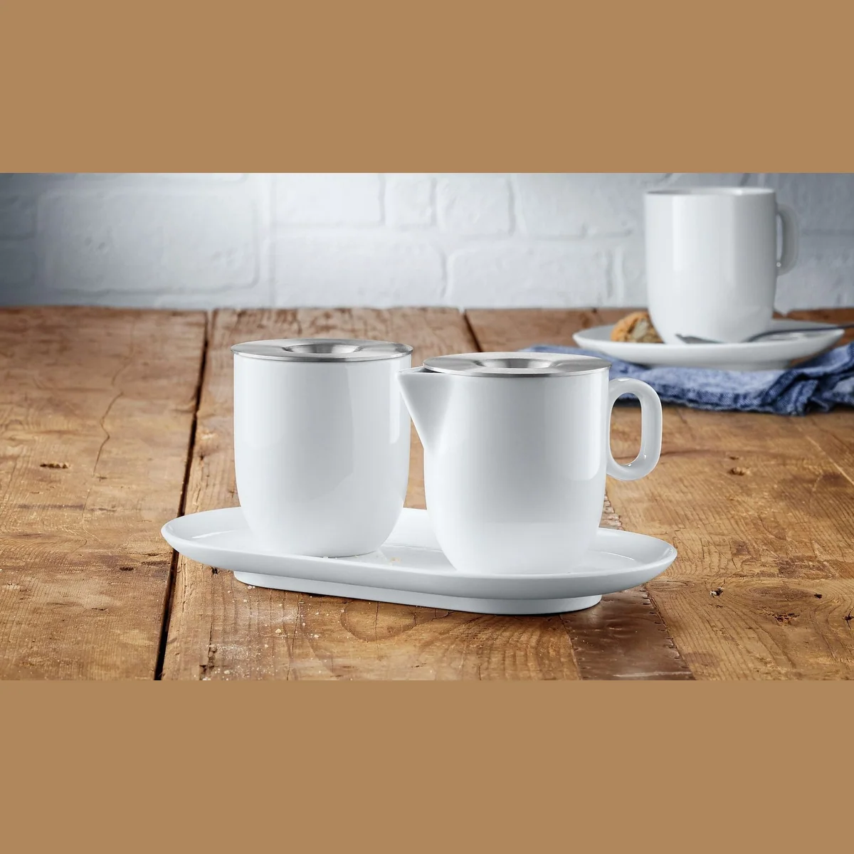 WMF Barista Zucker- & Milch-Set, elegantes Design, spülmaschinengeeignet, komfortables Handling 4