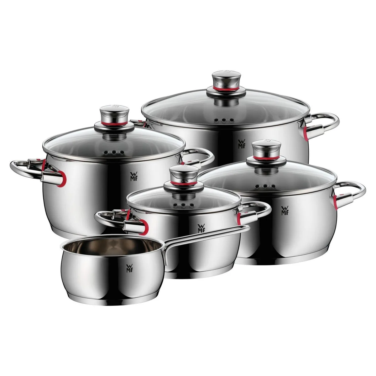 WMF Quality One Topf-Set, 5-teilig, langlebig und pflegeleicht