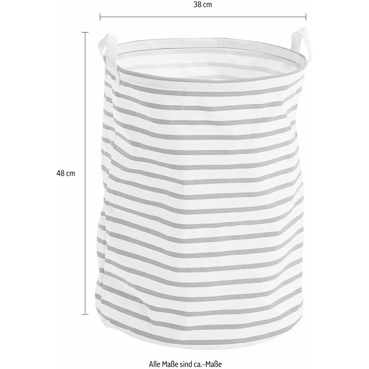 Zeller Present Wäschetasche Stripes, geräumig, dekorativ, transportabel 3