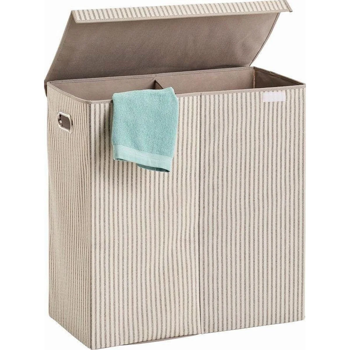 Zeller Present Wäschesortierer Stripes, 2-fach, dekorativ und funktional