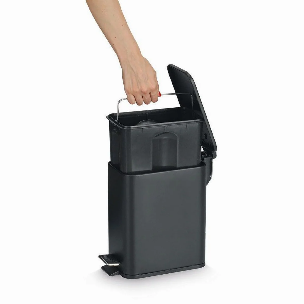 Zeller Present Treteimer 5 l, Soft Close, schlankes Design 4