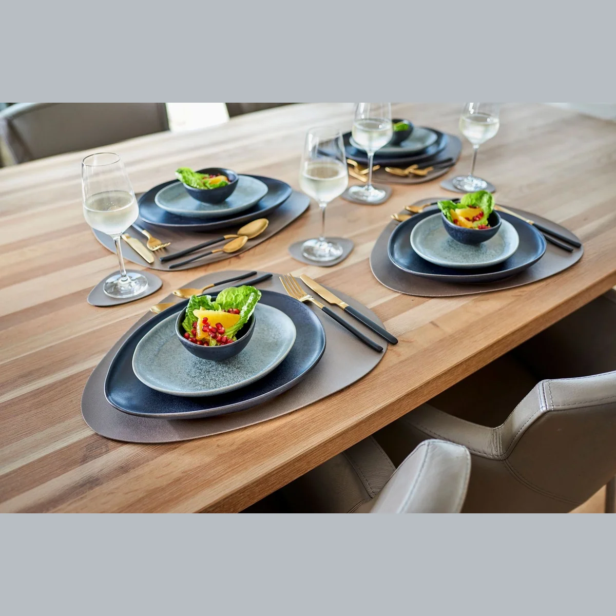 Zeller Present Platzset, 6er Set, abwischbar, modernes Design 4