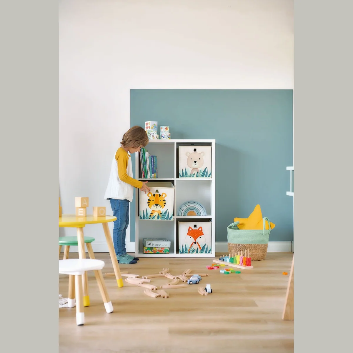 Zeller Present Aufbewahrungsbox Animals, faltbar, 3 Designs — ideal für Kinderzimmer 2