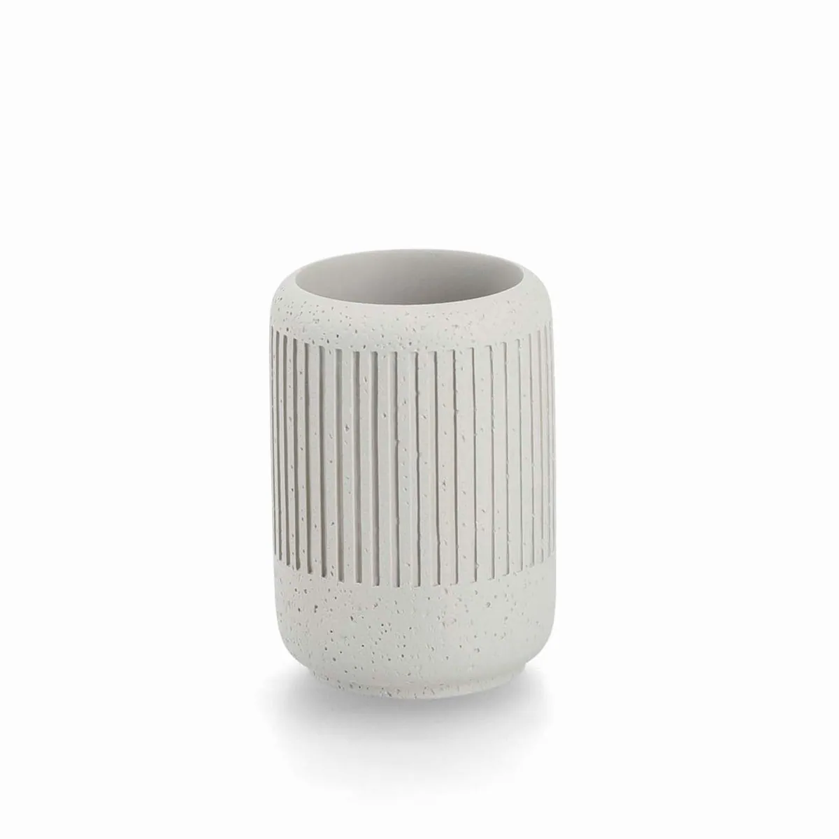 Zeller Present Badaccessoire-Set, 4-teilig, elegantes Zementdesign 3